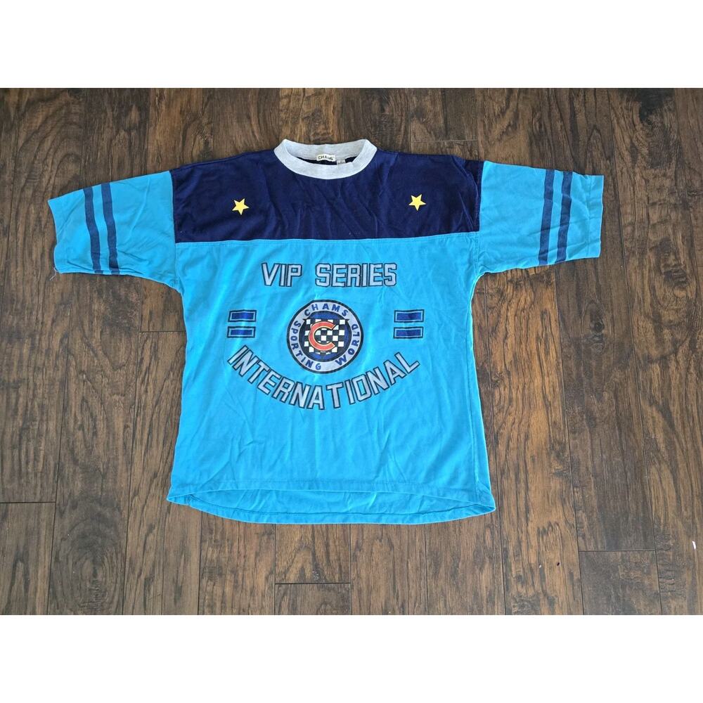 Vintage 80's Chams Sporting World Tshirt Short Sleeve VIP Series